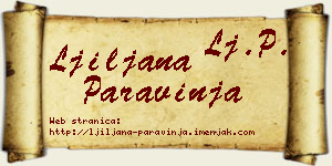 Ljiljana Paravinja vizit kartica